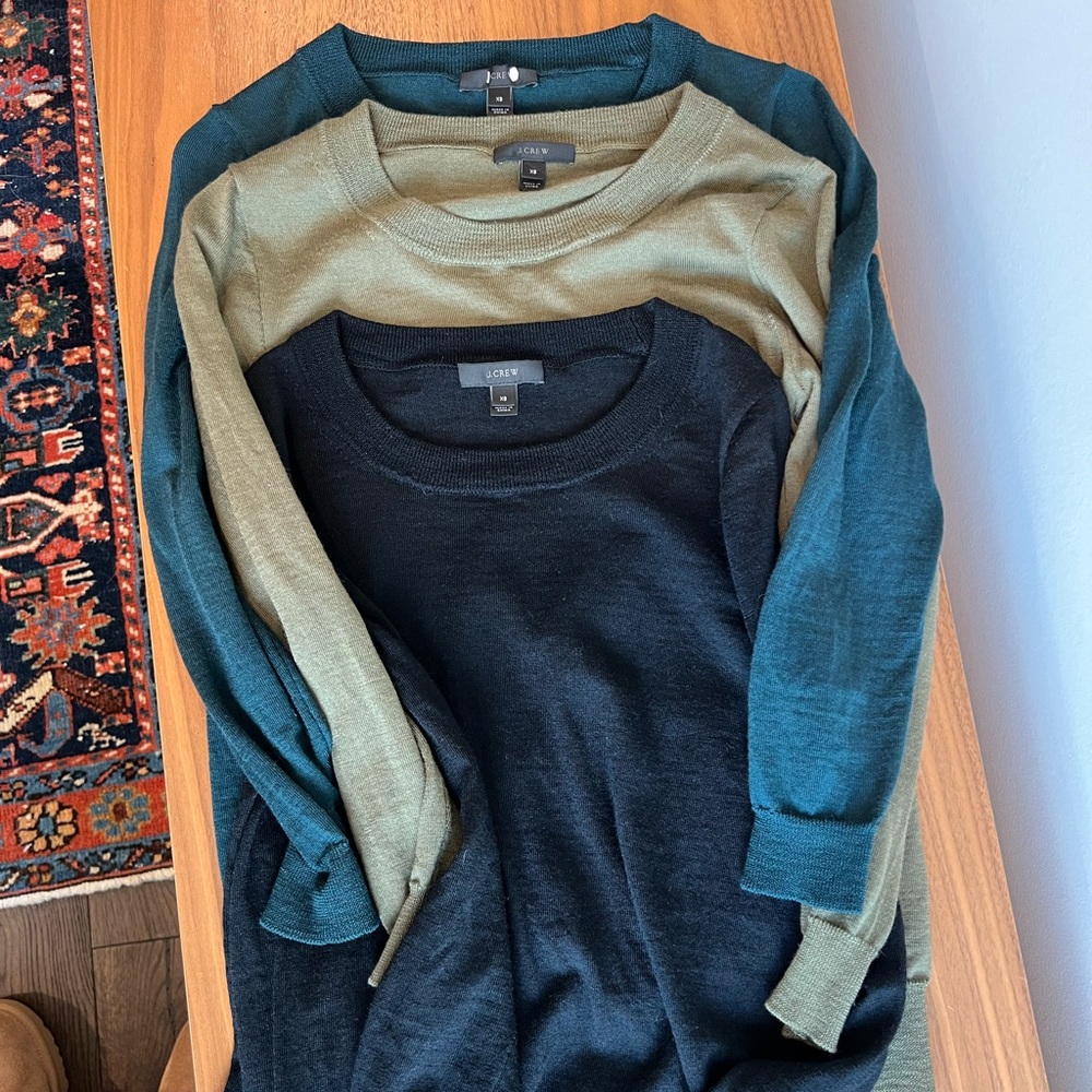 J-Crew sweaters - 3 all size XS